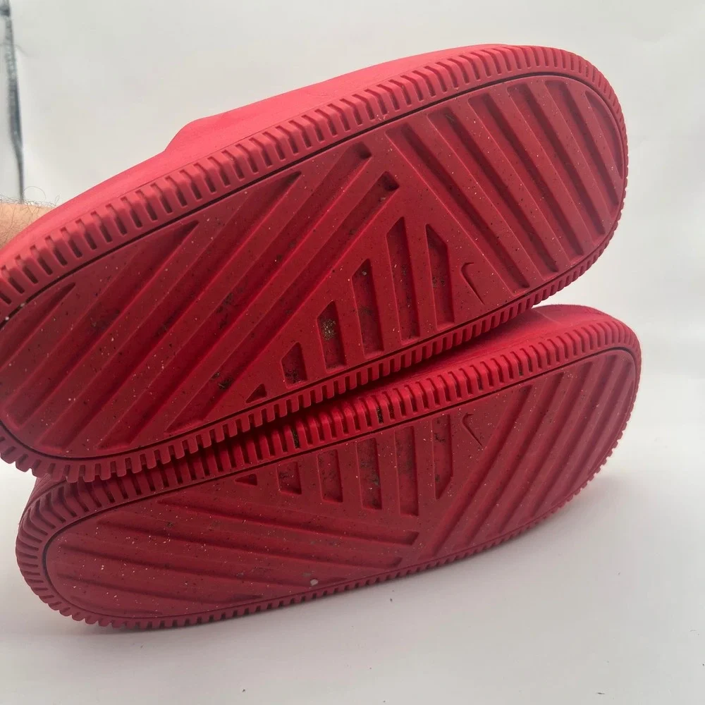 Nike Calm Slide University Red Mens 8 Sandals DX4816-600 Womens 9 comfort